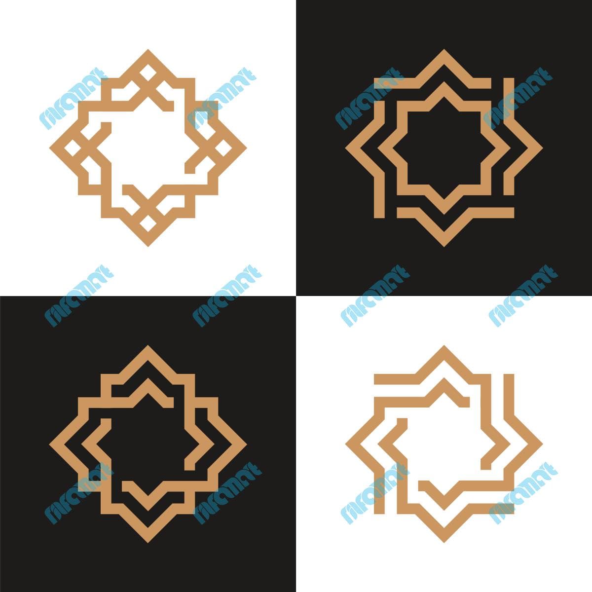 دانلود مجموعه لوگوهای لوگوهای هندسی و اسلامی | نیلفام آرت