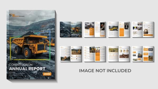 دانلود رایگان قالب کاتولوگ - نارنجی