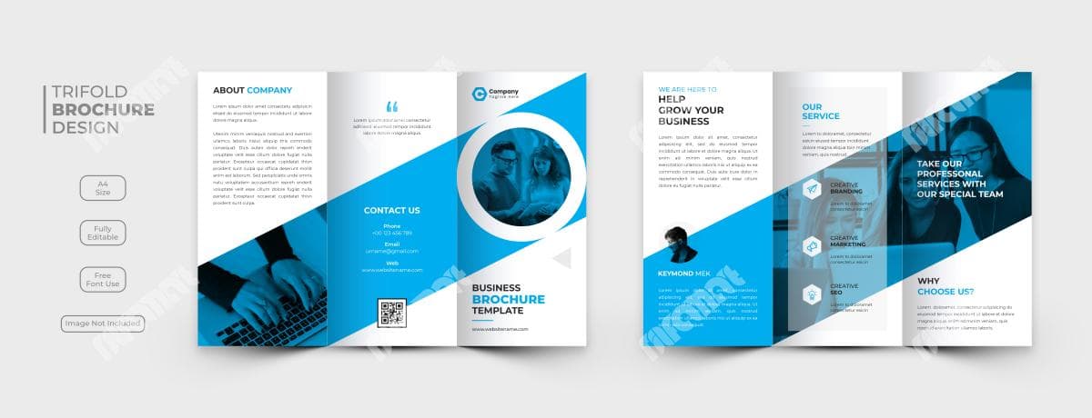 دانلود بروشور تاشو سه لتی برای شرکت ها | نیلفام آرت