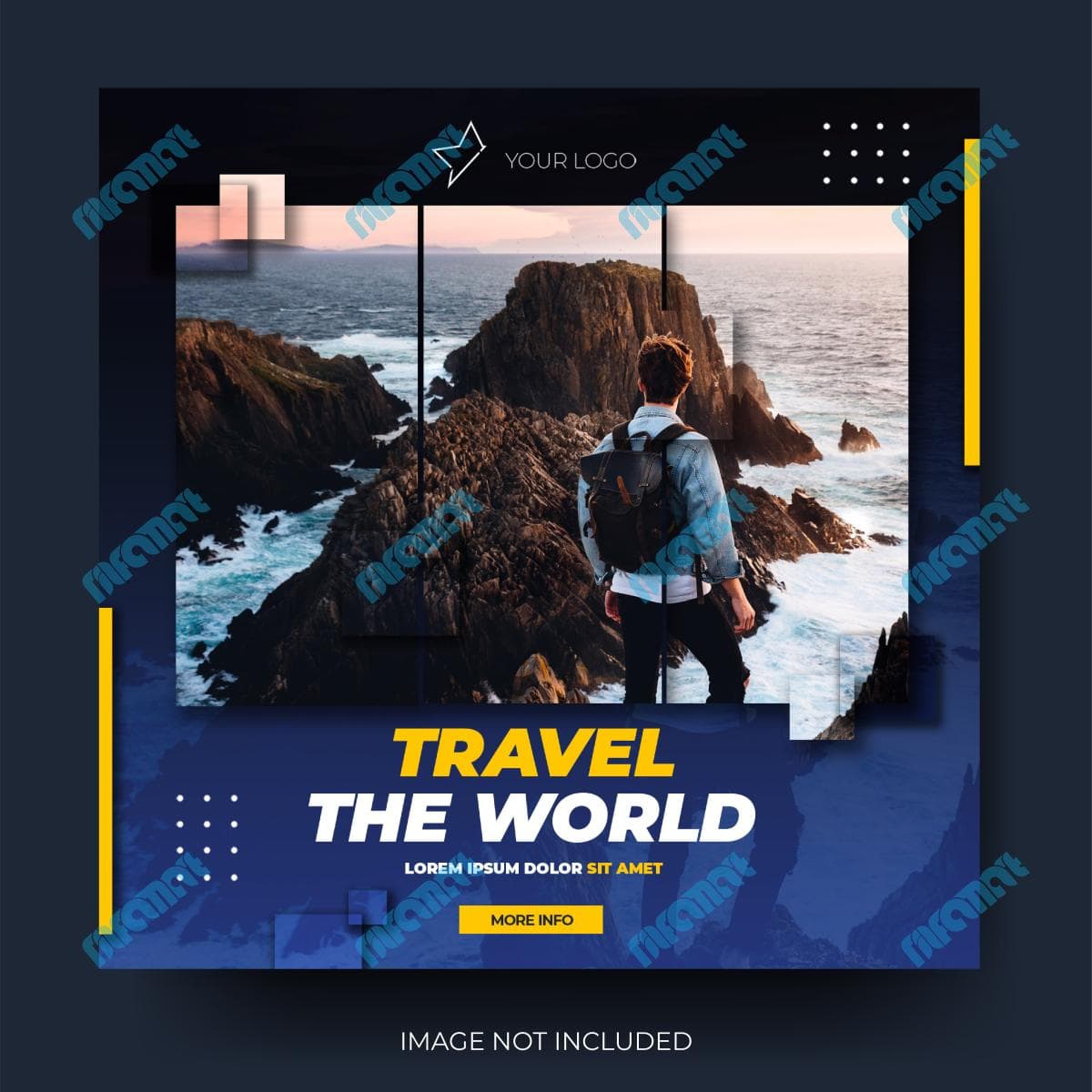 دانلود psd رایگان قالب پست رسانه اجتماعی سفر دریایی | نیلفام آرت