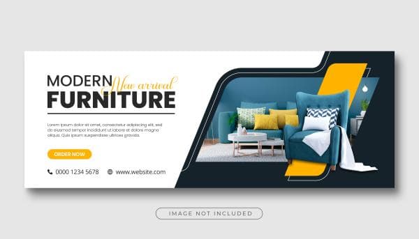 بنر لایه باز خلاق و مدرن برای تبلیغات محصولات