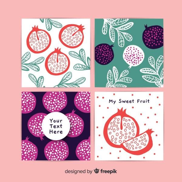 دانلود رایگان لایه باز کارت پستال انار - ویژه یلدا