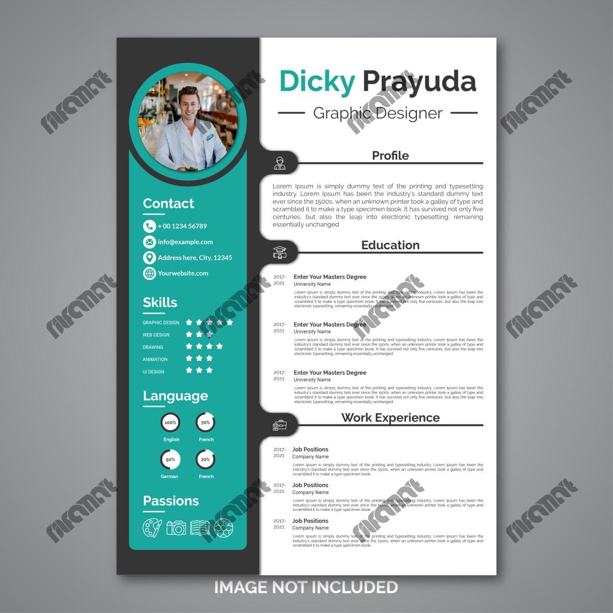 دانلود قالب رزومه رایگان به فرمت eps | نیلفام آرت