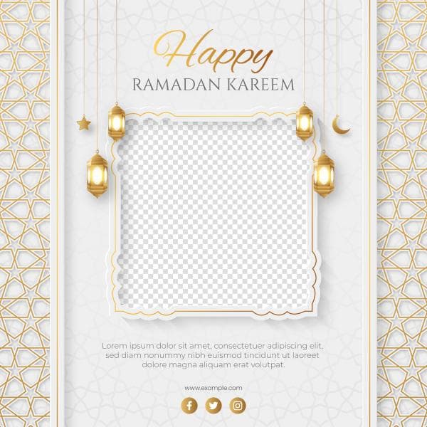 پست اینستاگرامی ماه رمضان با طراحی طلایی